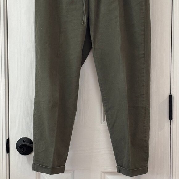 J Crew Green Linen Women's Pants - Picture 4 of 4